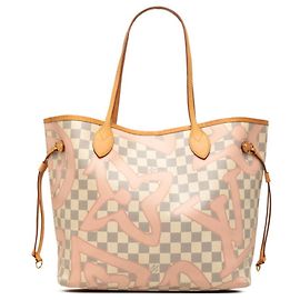 Louis Vuitton Damier Azur Neverfull MM Tahiti Collection Tote Bag