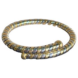 Bracciale Bulgari Tubogas in oro 18k e acciaio