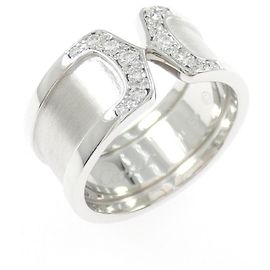 Anello Cartier C2 Large Band in oro bianco
