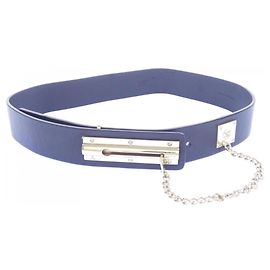 Cinturón Standard Chanel de piel de becerro negra