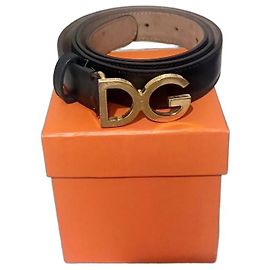 Dolce & Gabbana DG Ledergürtel - Schwarz