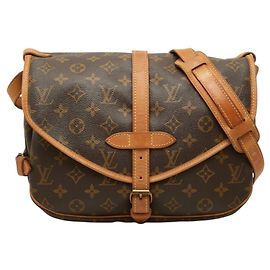 Borsa a tracolla Louis Vuitton Monogram Saumur 30
