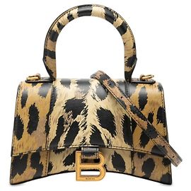 Borsa Balenciaga Leopard Hourglass XS