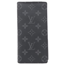 Louis Vuitton Monogram Eclipse Portefeuille Brazza Wallet