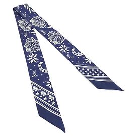 Hermès Hermes Les Leopards Bandana Twilly Scarf Muffler