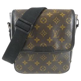 Sac à épaule Louis Vuitton Monogram Macassar Bass PM