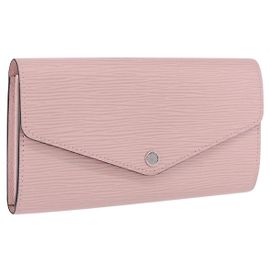 LOUIS VUITTON Epi Portefeuille Sarah Wallet Rose Valerine M61216 LV Auth ki6797V