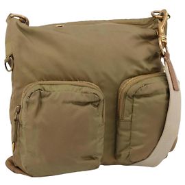 Borsa a tracolla Miu Miu Nylon Beige Gold Auth bs37016