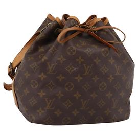 LOUIS VUITTON Monogram Petit Noe Schultertasche M42226 LV Auth 202211A