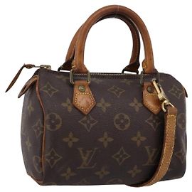 LOUIS VUITTON Monogram Mini Speedy Bandouliere Japon 88 M99014 LV Auth 198939