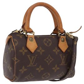 LOUIS VUITTON Monogram Mini Speedy Hand Bag M41534 LV Auth 200237V