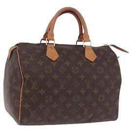 LOUIS VUITTON Monogram Speedy 30 Hand Bag M41526 LV Auth 200508SAV
