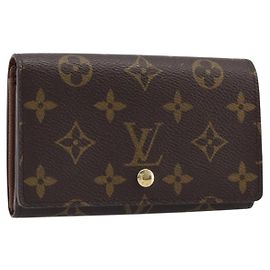 LOUIS VUITTON Porte Monnaie Billets Tresor Wallet M61730 LV Auth am12559V
