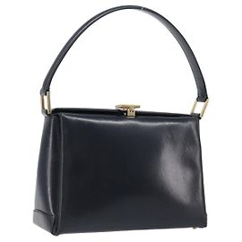 Borsa GUCCI in pelle nera e oro 000 1448 1269 Auth 199097V