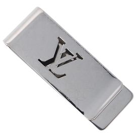 LOUIS VUITTON Bill Clip Champs Elyses Money Clip Metal M65041 LV Auth BA15464M