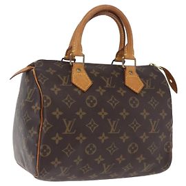 LOUIS VUITTON Monogram Speedy 25 Handtasche M41528 LV Auth ka5943V