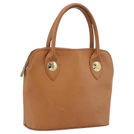 MCM Handtasche aus Leder, Braun Gold, authentisch bs37006