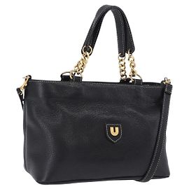 Borsa a mano BALLY in pelle 2way Nero Oro Auth bs36848