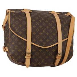 Borsa a tracolla LOUIS VUITTON Monogram Saumur 43 M42252 LV Auth 196870SAV