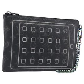 Funda para iPhone LOUIS VUITTON Monogram Eclipse Fragment M64449 LV Auth 199106V