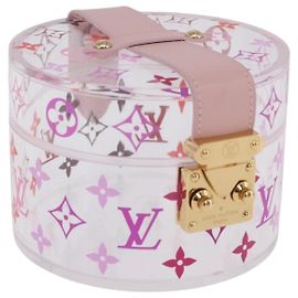 LOUIS VUITTON Monogram Boite Scott Accessory Case Clear GI0362 LV Auth 198876M