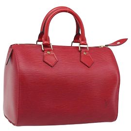Borsa a mano LOUIS VUITTON Epi Speedy 25 Castilian Red M43017 LV Auth 199331V