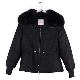 Plumífero Moncler de lana negro