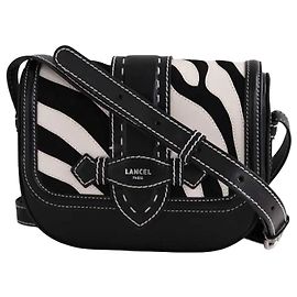 Lancel Sienna Schultertasche aus Leder schwarz