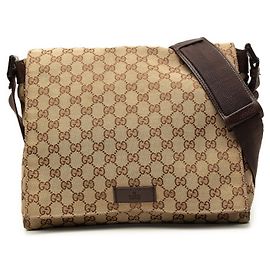 Borsa a tracolla Gucci GG Canvas beige