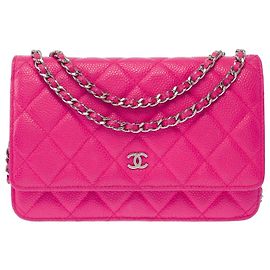 Borsa CHANEL Wallet on Chain in Pelle Rosa - 103887