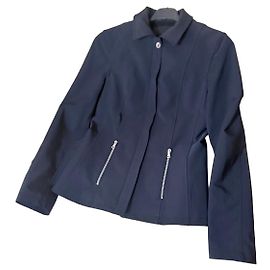 Prada Navy Blue Nylon Zip-Up Jacket