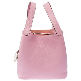 Hermès HERMES Picotin Tasche aus rosa Leder - 103884