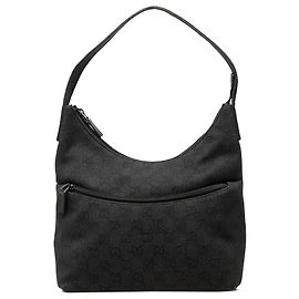 Borsa a tracolla Gucci GG in denim nero