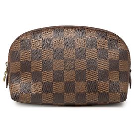 Necessaire PM Louis Vuitton Damier Ebene marrón