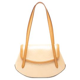 Louis Vuitton Monogram Vernis Biscayne Bay PM Schultertasche Weiß