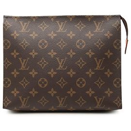 Beauty case Louis Vuitton Monogram marrone 26 Clutch Bag