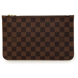 Pouch Louis Vuitton Damier Ebene Neverfull MM marrone