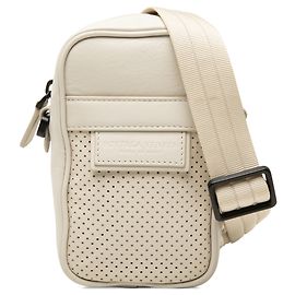 Borsa a tracolla Leggero Bottega Veneta in pelle di vitello traforata bianca