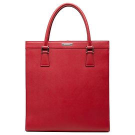 Borsa Tote Burberry in pelle rossa
