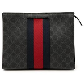 Clutch Gucci GG Supreme Web Nera