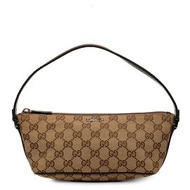 Borsa a tracolla Boat in tela GG beige Gucci
