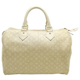 Borsa Boston Louis Vuitton Monogram Mini Lin Speedy 30 Beige
