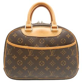 Brown Louis Vuitton Monogram Trouville Handbag