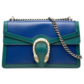 Borsa a tracolla Dionysus Gucci Medium in pelle bicolore blu