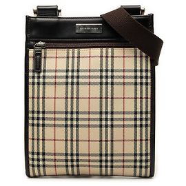 Borsa a tracolla Burberry House Check Canvas Beige
