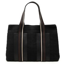 Borsa Tote Hermès Canvas Sac Troca Horizontal MM Nera