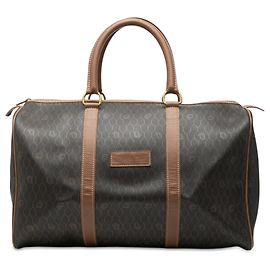 Bolsa Boston Dior em tela revestida colmeia preta