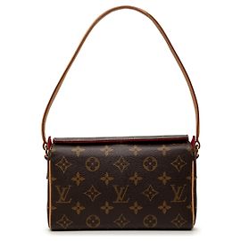 Bolso de hombro Louis Vuitton Monogram Recital Marrón