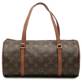 Borsa a mano Louis Vuitton Monogram Papillon 30 Marrone