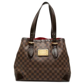 Borsa Tote Louis Vuitton Damier Ebene Hampstead MM Marrone
